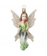 NEW - Inge Glas Glass Ornament - "Florindel" Green Fairy